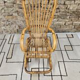 Bamboo rocking chair 1950