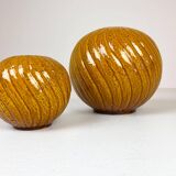 Rare pair of mid-century modern vases by Gunnar Nylund, Rörstrand, Sweden, 1940s.