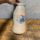 Ceramic vase with blue flowers