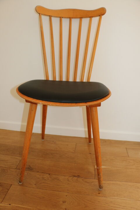 4 chairs baumann v5 skaï black light beech