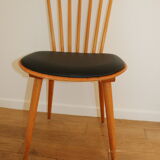 4 chairs baumann v5 skaï black light beech