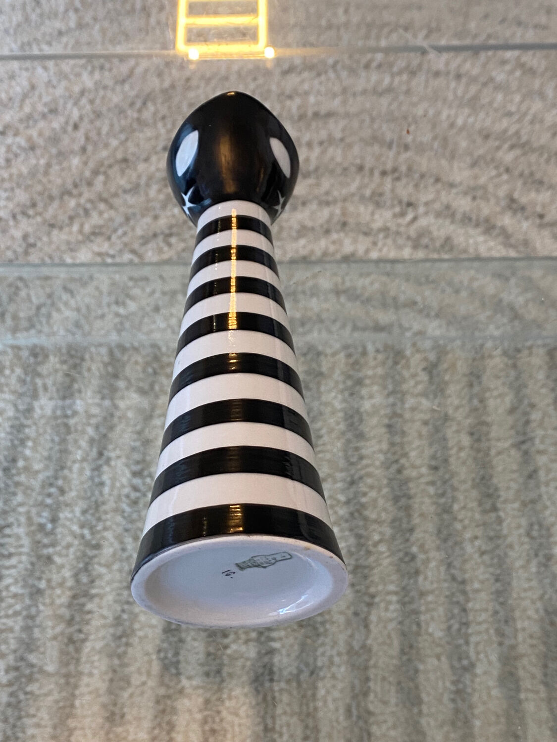 Vase Chat vintage 1960 de Janos Torok pour Zsolnay