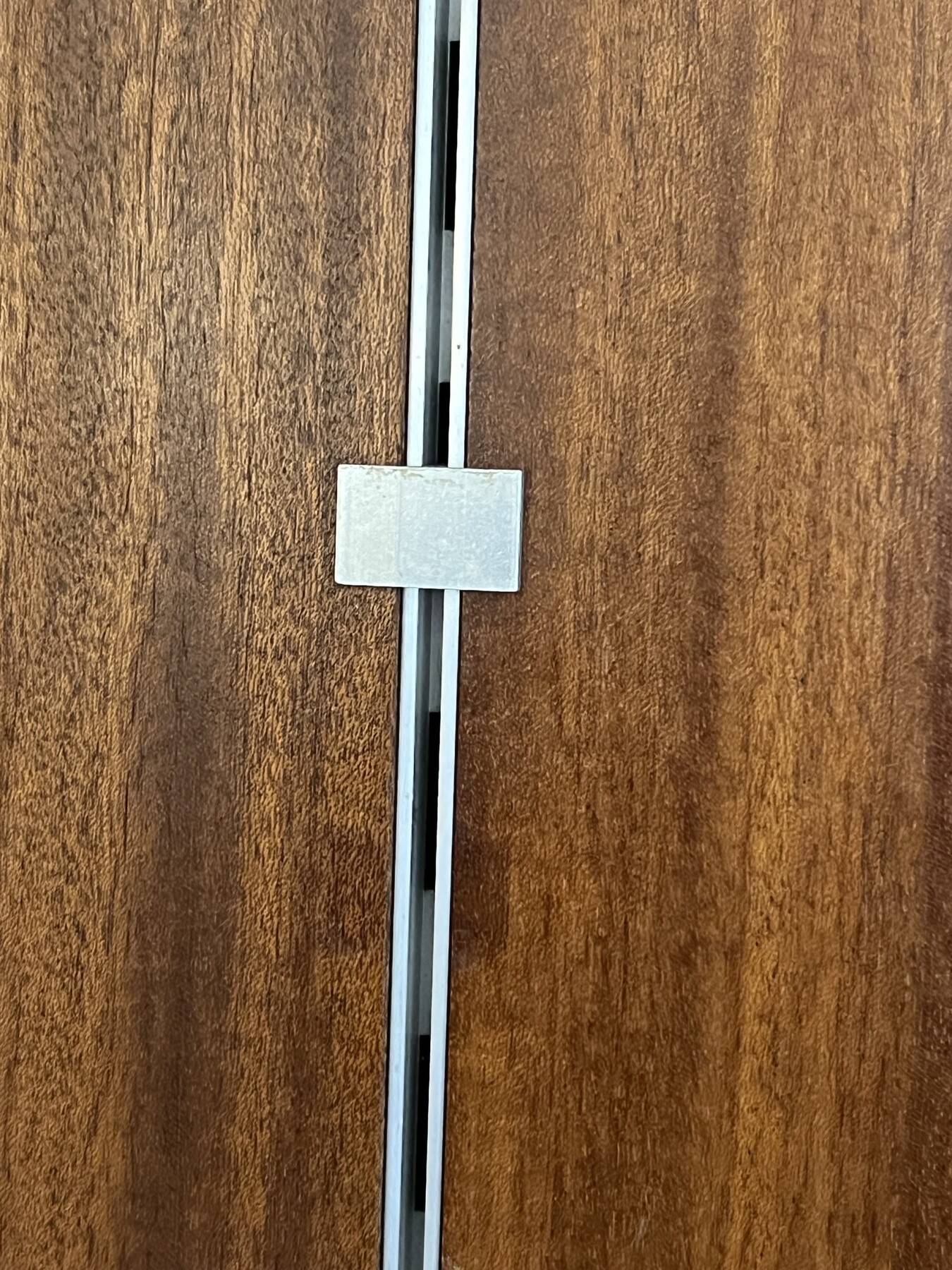 Modular Wall System in Wood Veneer, White Laminate, Glass and