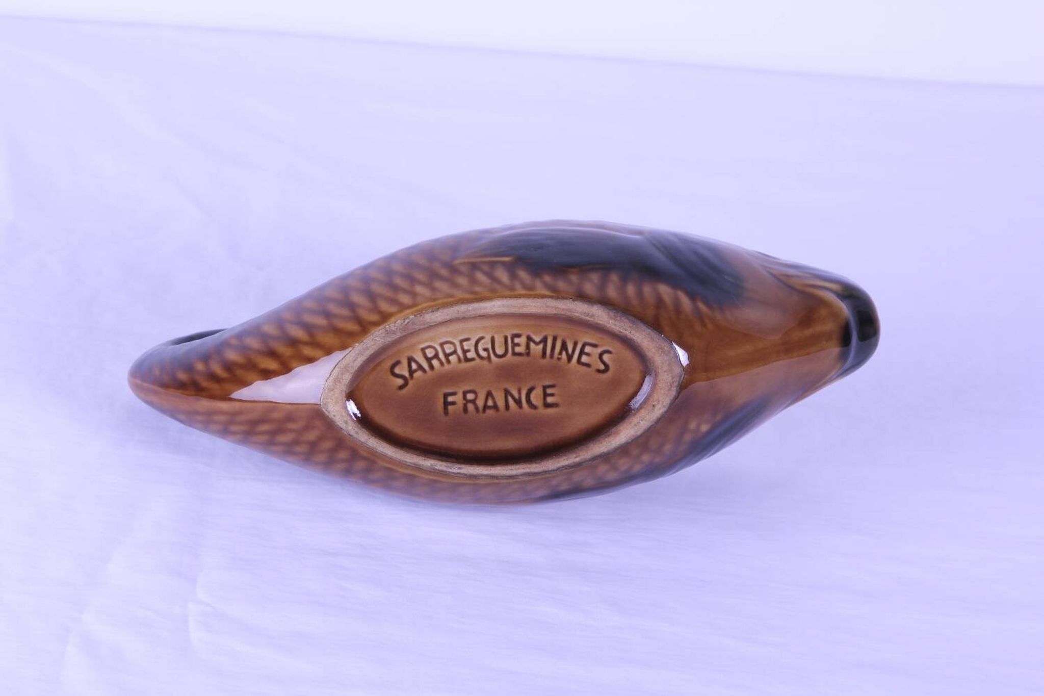 Saucière Sarreguemines en forme de poisson