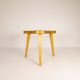 Modern Swedish Scandinavian stool in lacquered birch, 1970s.