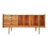 Walnut veneer sideboard by Bytomskie Zaklady, Polish Mid-Century 1960s