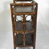 ETAGERE en ROTIN années 70