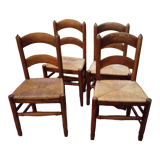 4 chaises anciennes