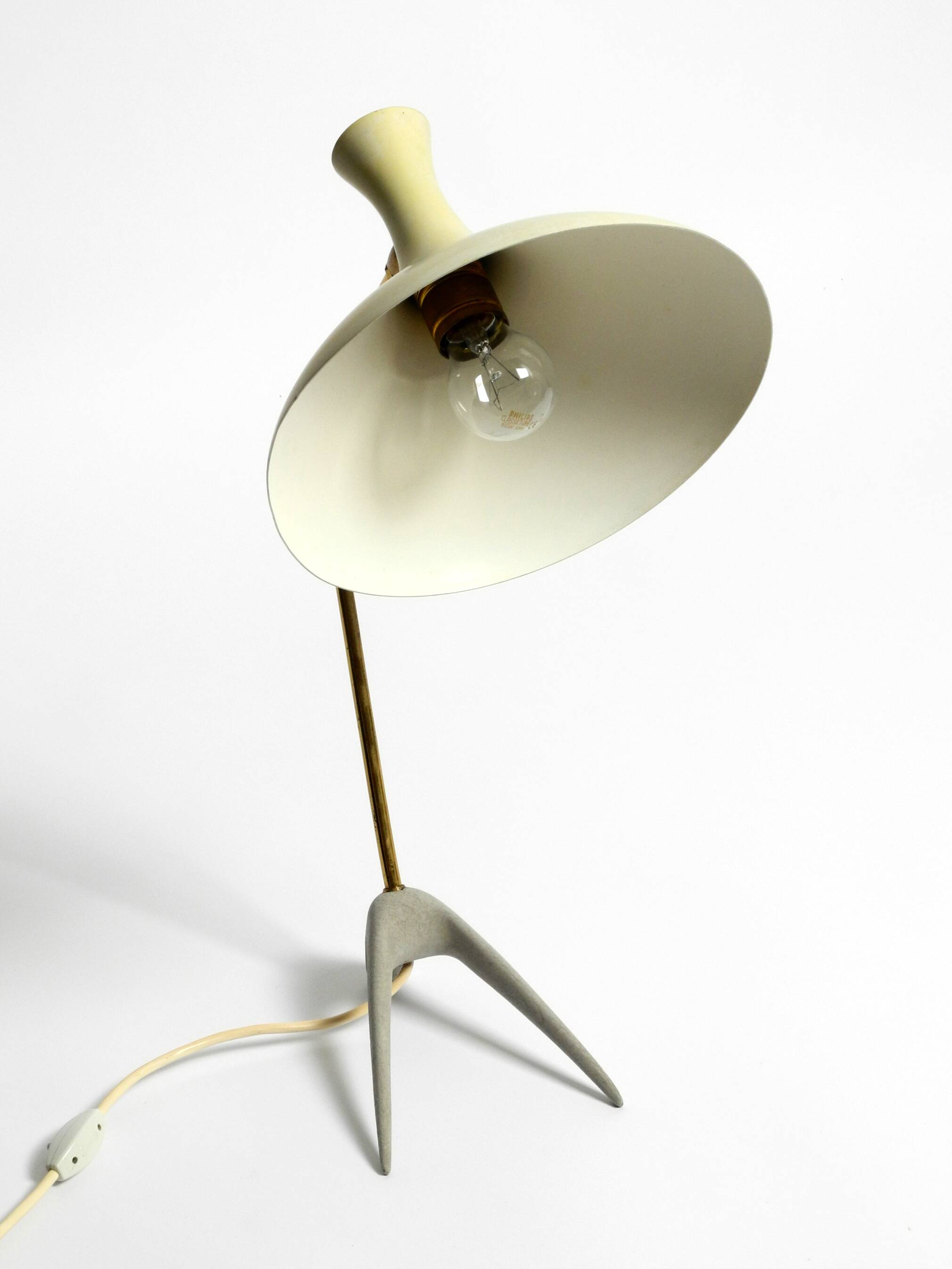 Large Mid Century crow's foot table lamp by Karl Heinz Kinsky for Cosack