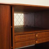 Buffet haut en teck, design danois, années 1970, production : Danemark