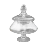 Candy cut on glass stand