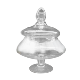 Bonbonnière sur pied verre