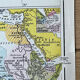 Map 1908 America and Africa 37.5x27.5cm