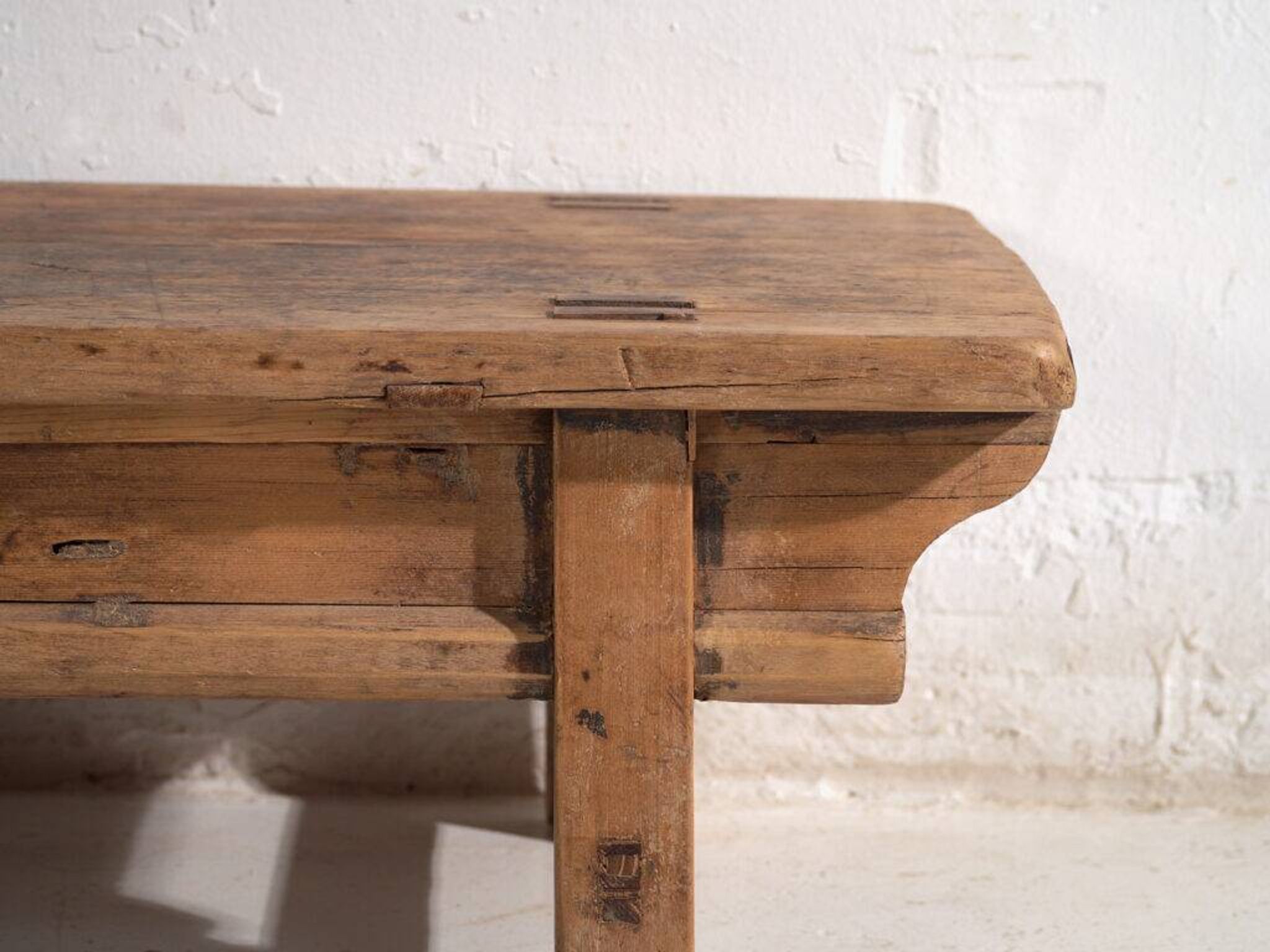 Antique elm wood coffee table – China, circa 1930