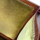 Antique wooden green bench / bench