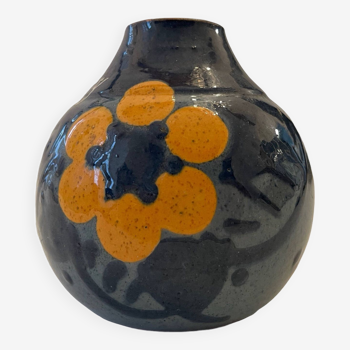 Paul Jacquet, Small Art-Deco Ceramic Ball Vase