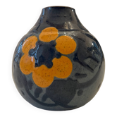 Paul Jacquet, Petit Vase Boule Art-Déco en Céramique