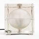 Alessandro Mendini “Cubosfera” Table Lamp Metal Crome Glass 1968 Italy