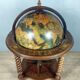 Globe terrestre mappemonde dissimulant un bar en hêtre XX ème vers 1970