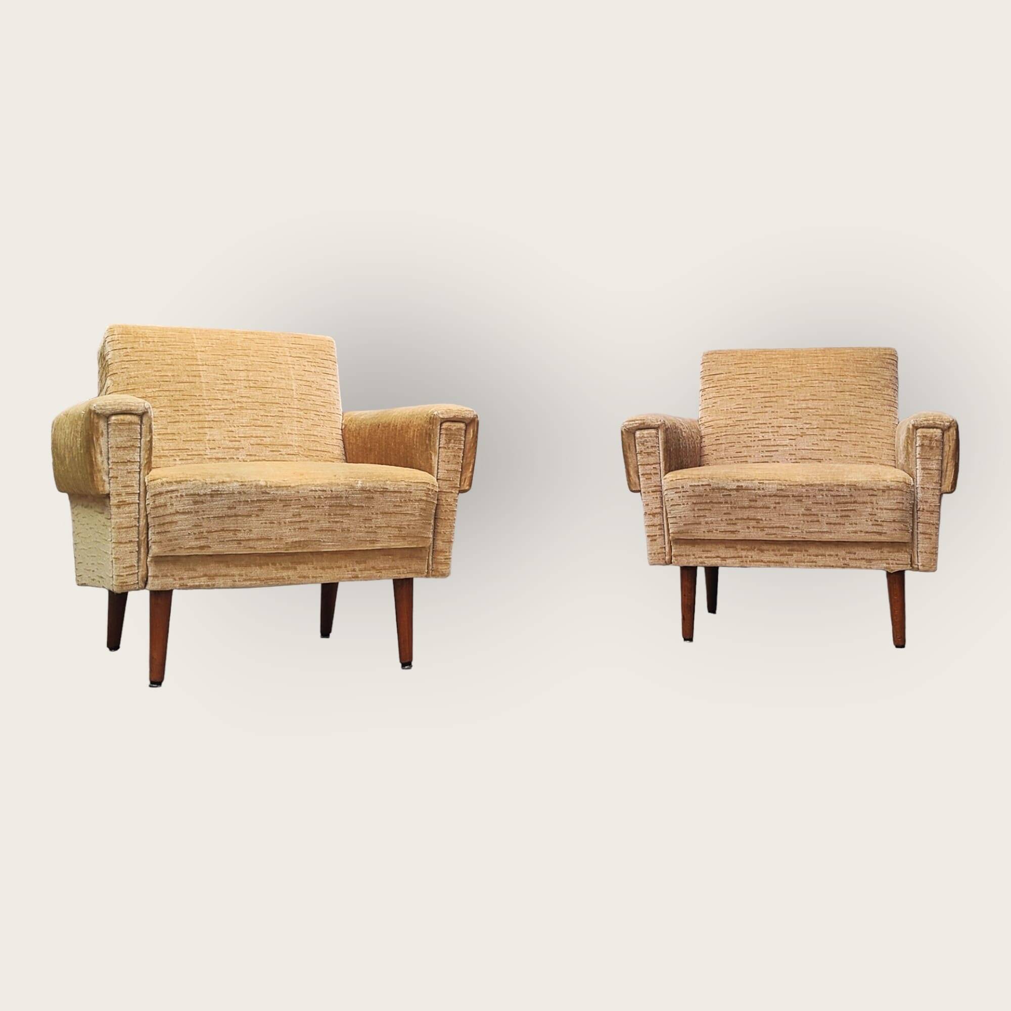 Twee Mid Century fauteuils