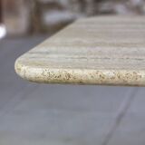 Italian travertine coffee table, 1980