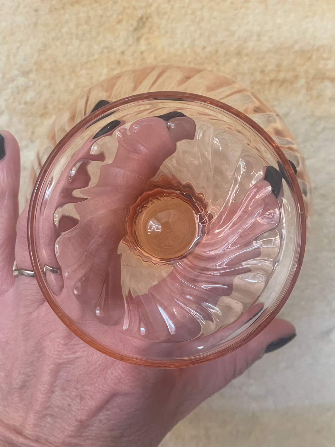 6 large dessert ice cream bowls Rosaline Luminarc France