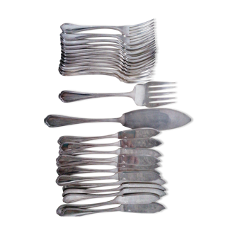 Christofle cake service cutlery set