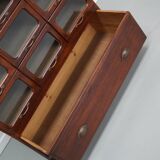English Haberdashery Shop Cabinet with Glass Fronted Drawers, Circa 1930s