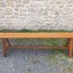 Banc Vintage en chêne massif, 1950s
