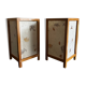 pair of dried flower lamps 1970