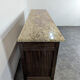 Mahogany and breccia marble sideboard