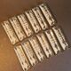 Set of 12 Art Deco Frosted Glass Knife Rests