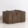 Small antique olive green chest (c.1920) #26