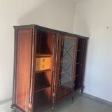 Marquetry display cabinet
