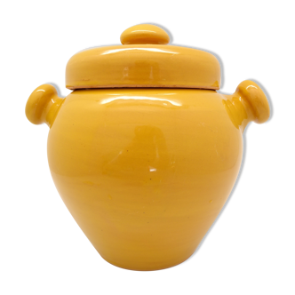 Mustard yellow pot