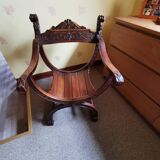 Old curule armchair