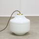 Mid-Century Italian Opaline and Brass Pendant Lamp