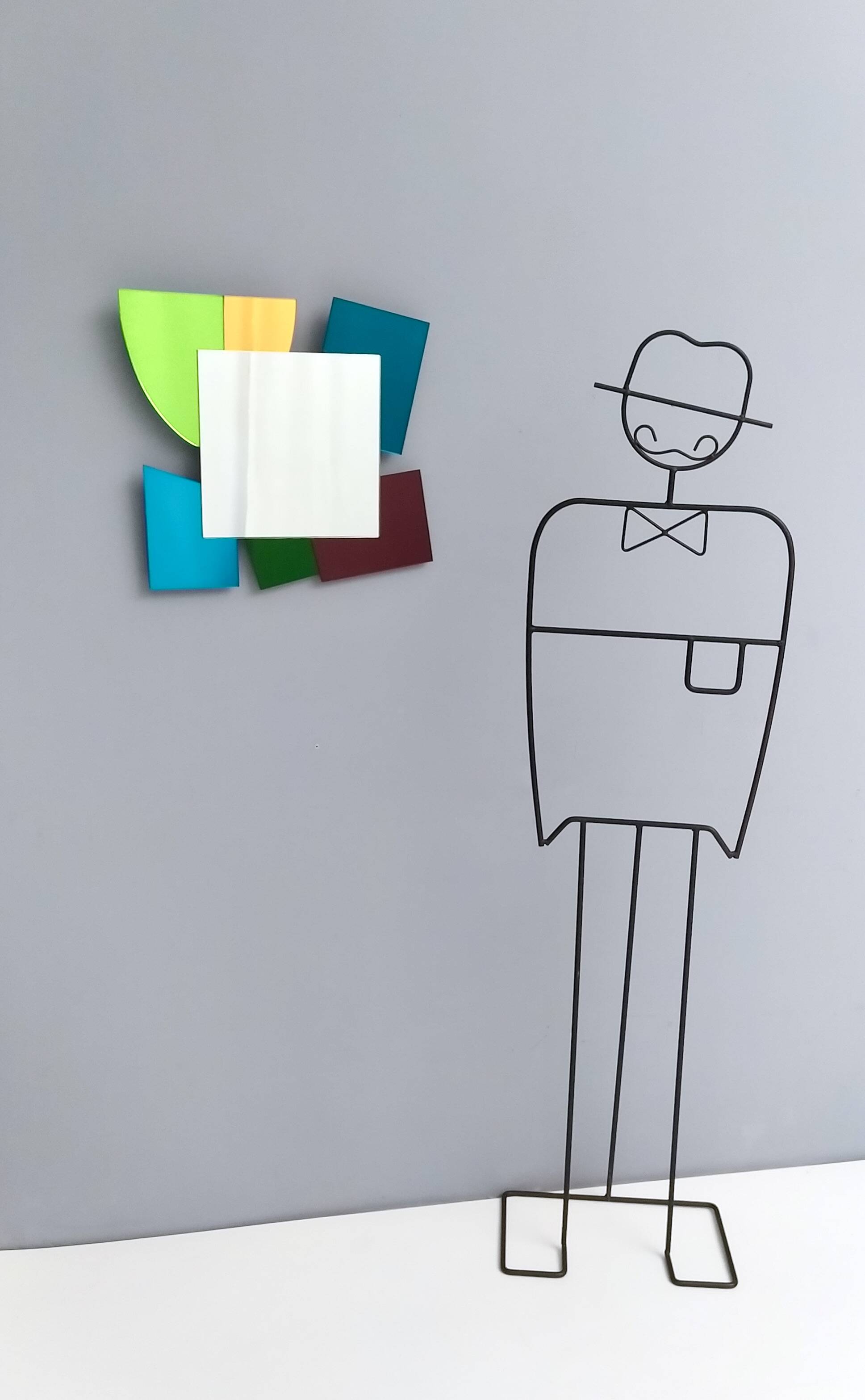 Colored Mirror with Irregular Shape in the style of Ettore Sottsass, Italy