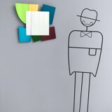 Colored Mirror with Irregular Shape in the style of Ettore Sottsass, Italy