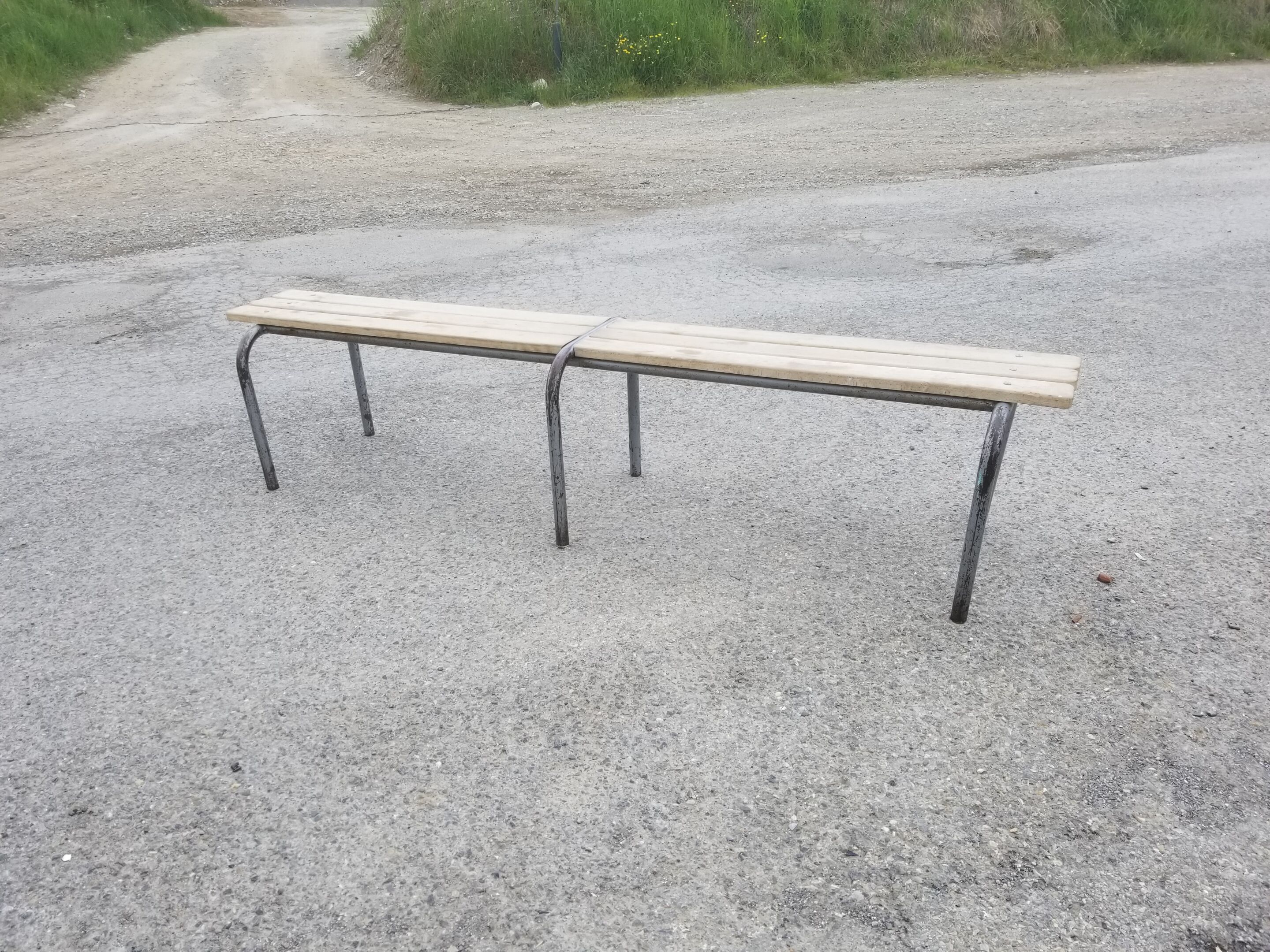 Vintage schoolboy bench