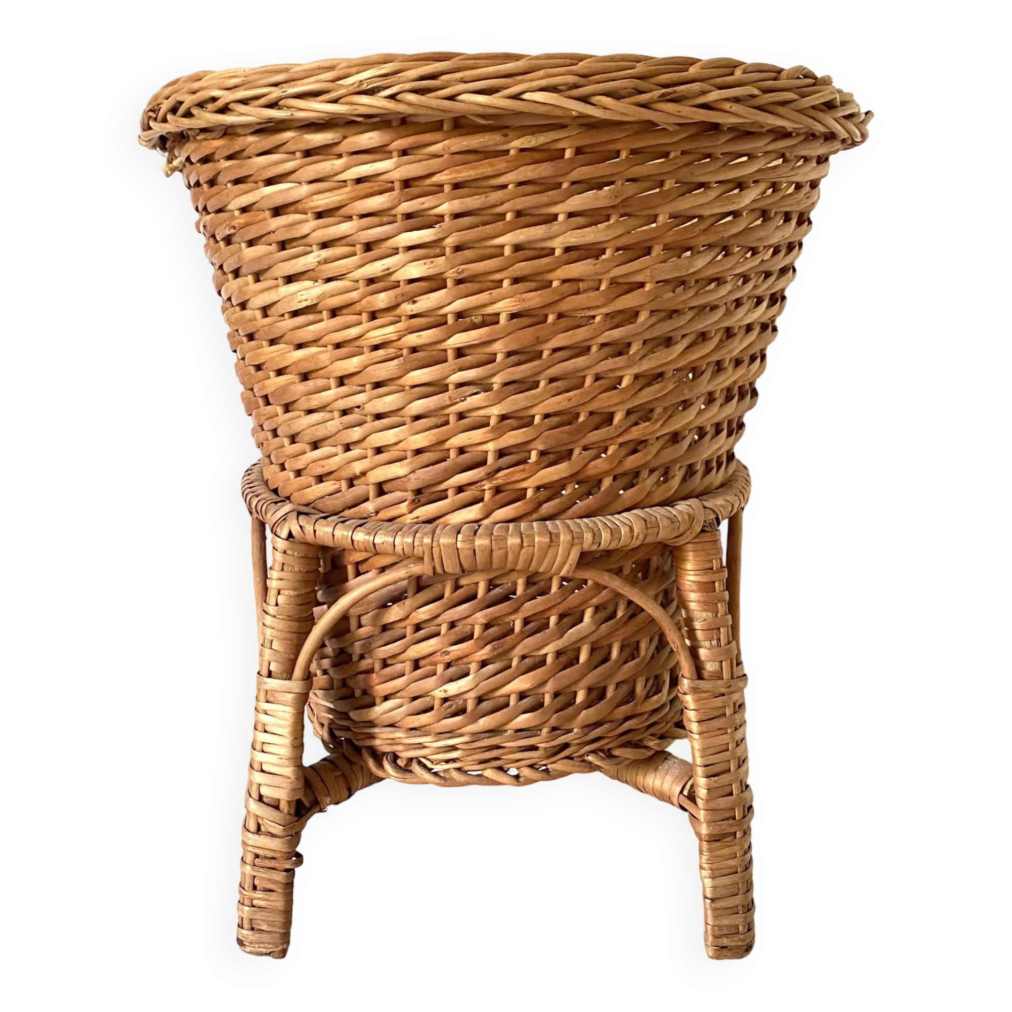 Plant holder, rattan pot cover