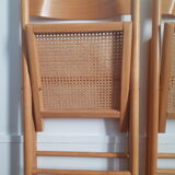 Set of 2 folding chairs cannees