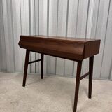 Swedish Console Table with Two Drawers in Dark Teak by G&T, 1960s