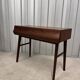 Swedish Console Table with Two Drawers in Dark Teak by G&T, 1960s