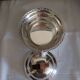 Vintage Art Deco silver metal sugar bowl