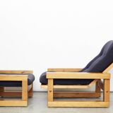Christer Lundén "Patron" Lounge Chair & Ottoman for Broby Nya Möbler AB