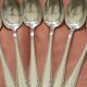 Set of 6 silver-plated teaspoons