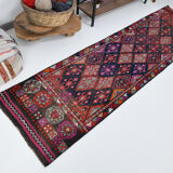 3x9 Vintage Antique Runner Rug, 76x283Cm