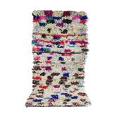 Moroccan Berber carpet in hand woven wool a modern vintage azilal 180x80 cm