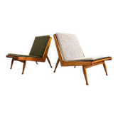 Mid-century armchairs by Marian Grabinski, KFM, Poland, 1960s